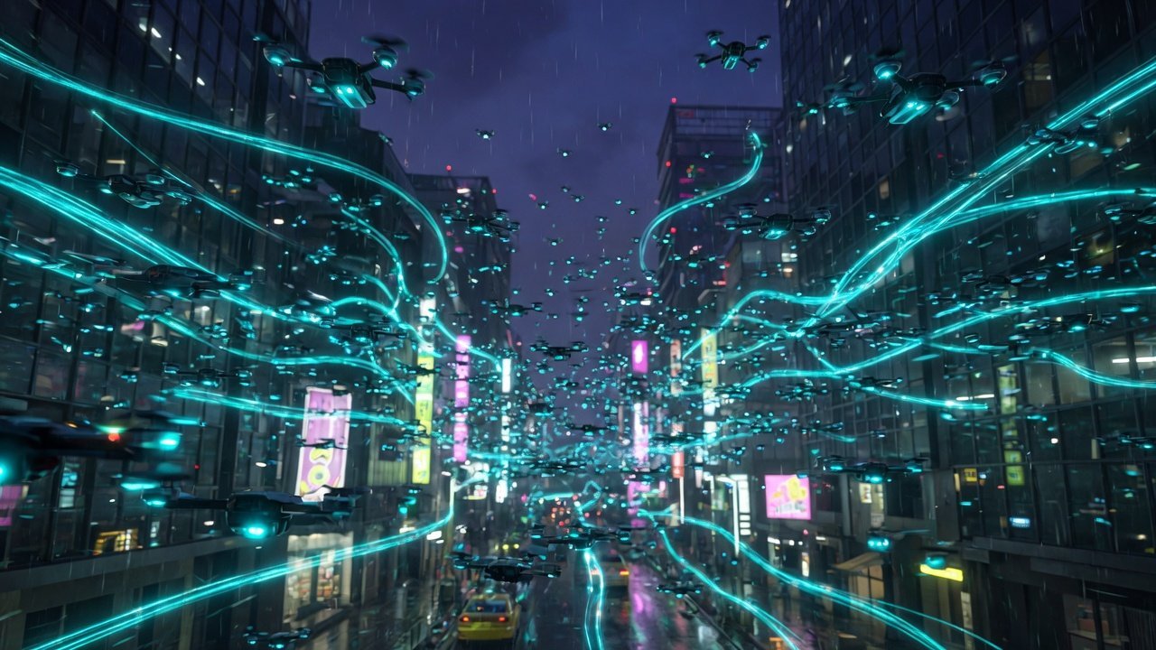 概念视觉 · 空中微型蜂群