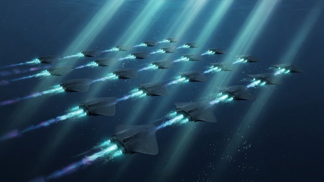 概念视觉 · 无人潜航蜂群