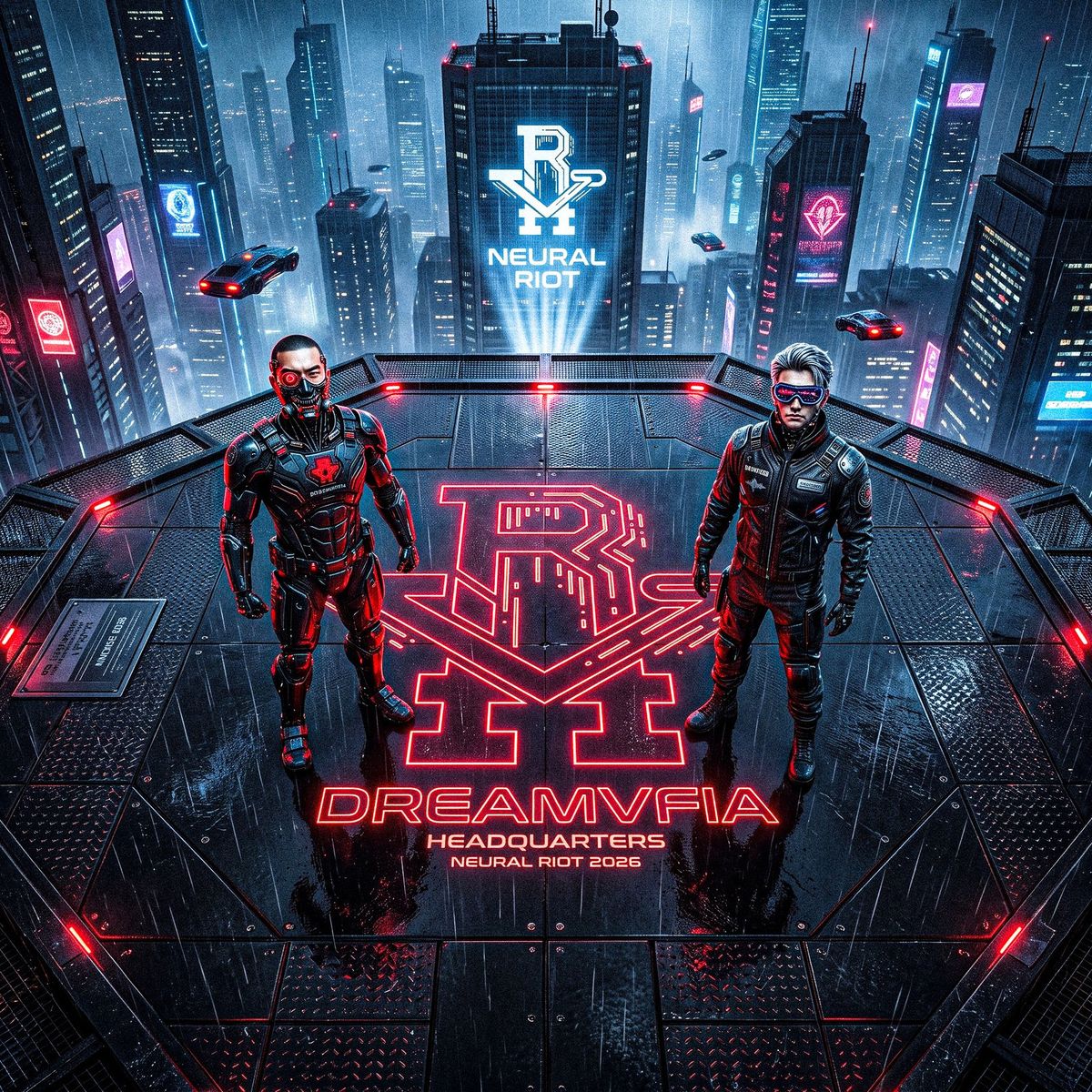 NEURAL RIOT 官方专辑封面 · RNOISE RECORDS