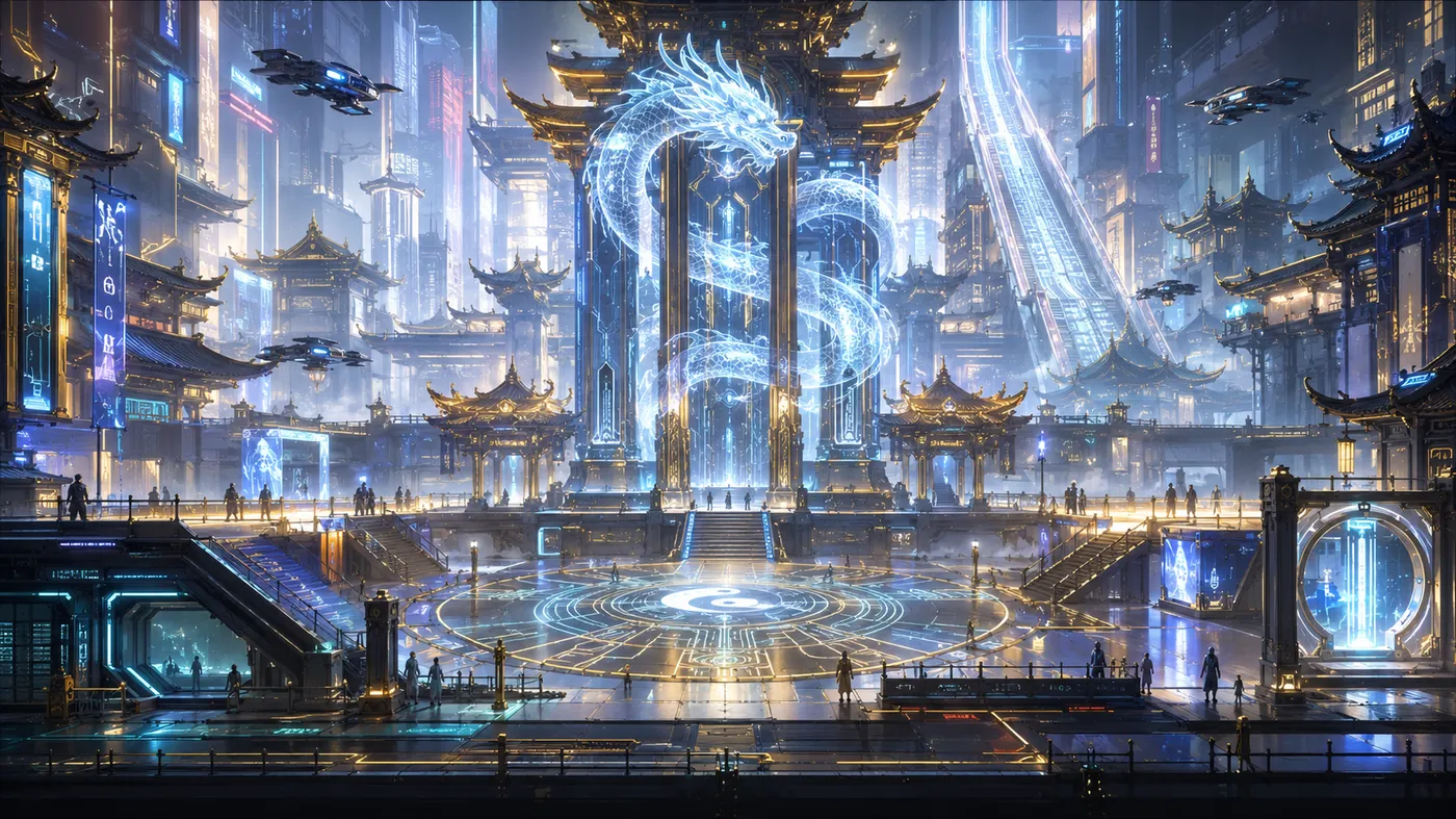 三界械堂玄霄城龙门广场概念图
